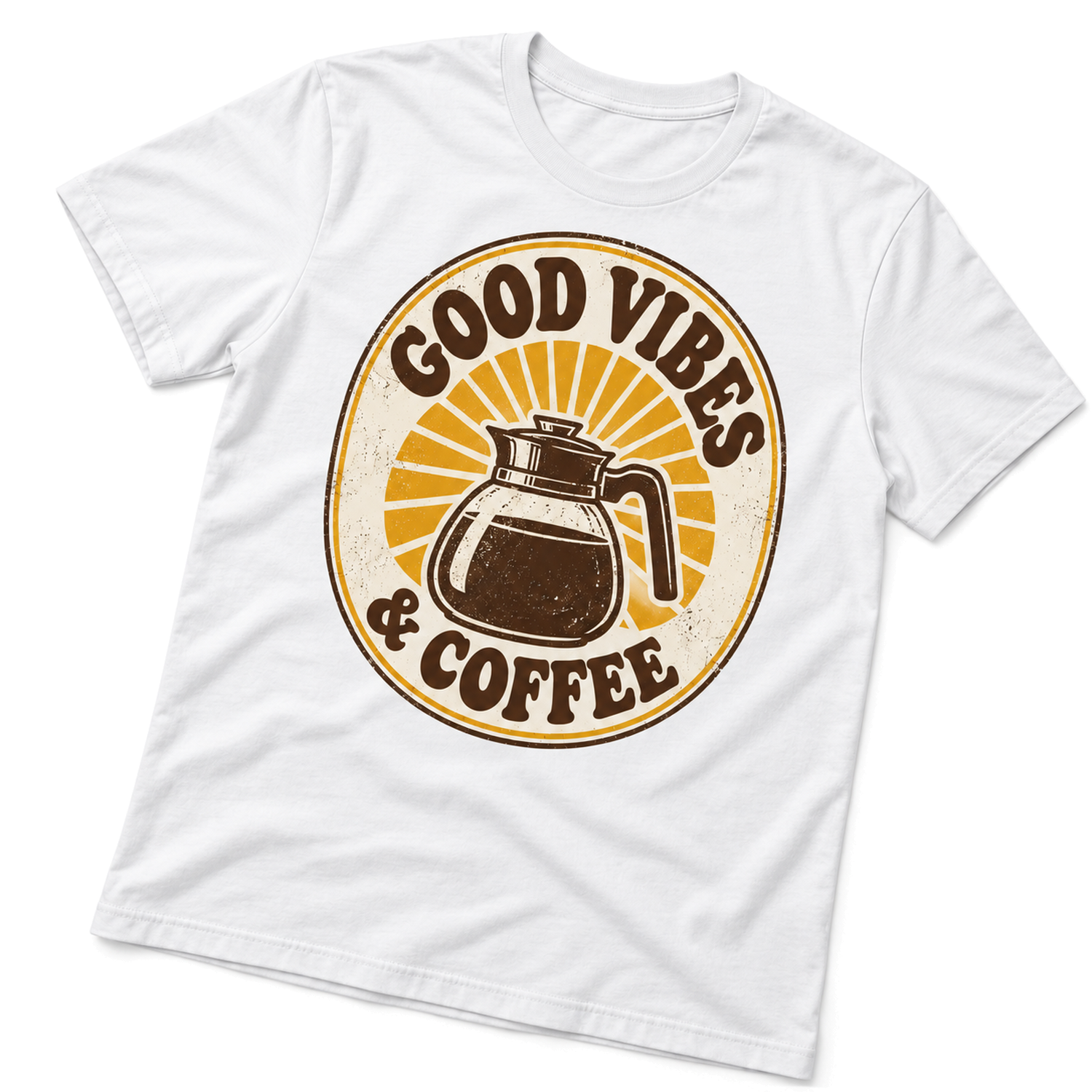 Good vibes and coffee T-shirt 5