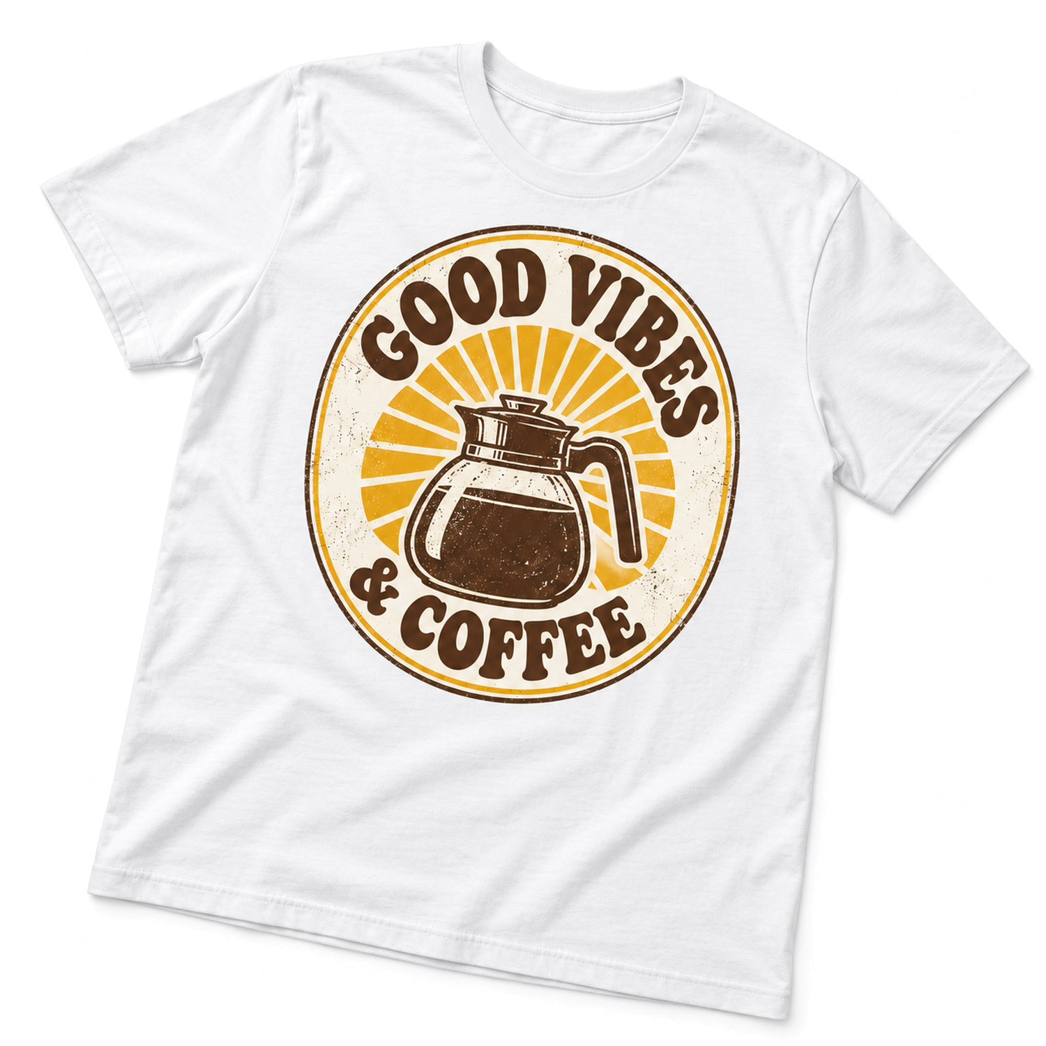 Good vibes and coffee T-shirt 3